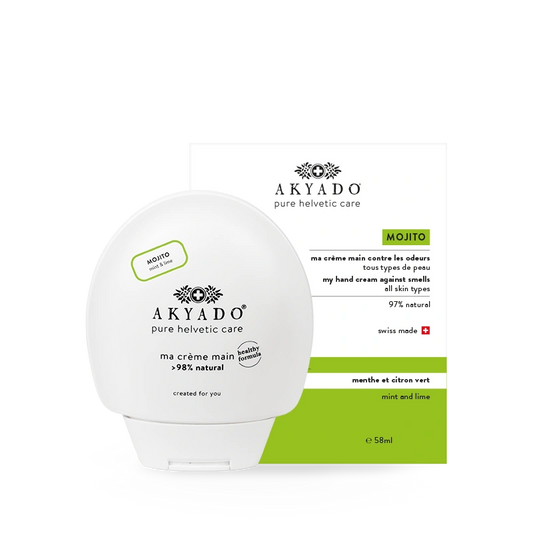 crème mains Mojito 58 ml, citron vert, menthe, hydratante, parfum frais, mains