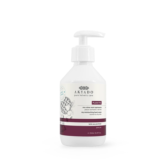 crème mains Plum Pie 250 ml, parfum prune, biscuit gourmand, hydratante, mains