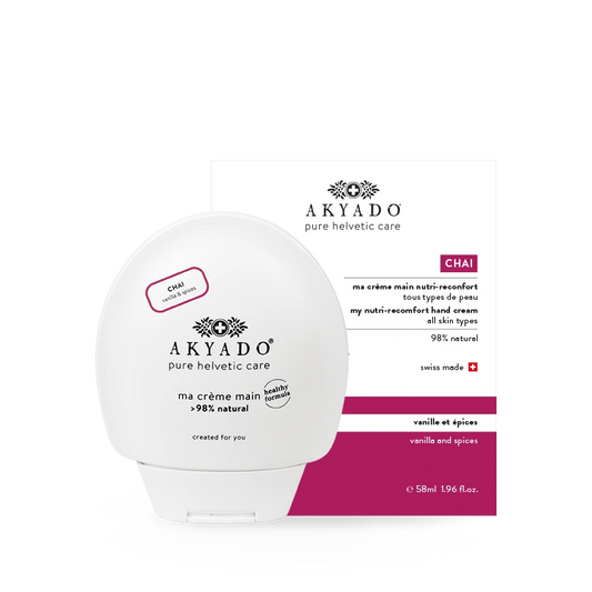 crème mains Chai 58 ml, parfum épicé, vanille, thé indien, hydratante, mains