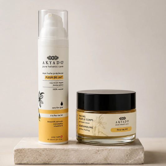 Duo corps fleur de lait ( Peeling + Huile)