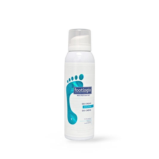 mousse crème Footlogix F1 DD, urée, hydratation, pieds doux, protection