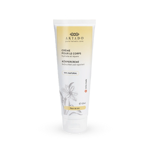 crème corps Fleur de Lait, nourrissante, apaisante, peaux fragilisées, flacon pompe Airless