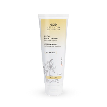 crème corps Fleur de Lait, nourrissante, apaisante, peaux fragilisées, flacon pompe Airless