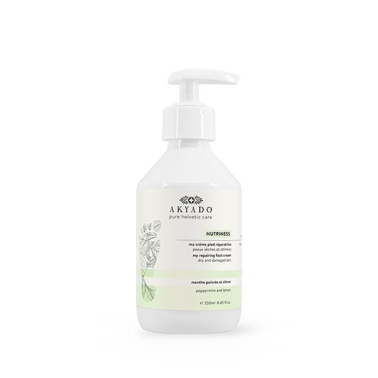 Crème pieds Nutriness, karité, urée, huile de ricin, hydratante, réparatrice