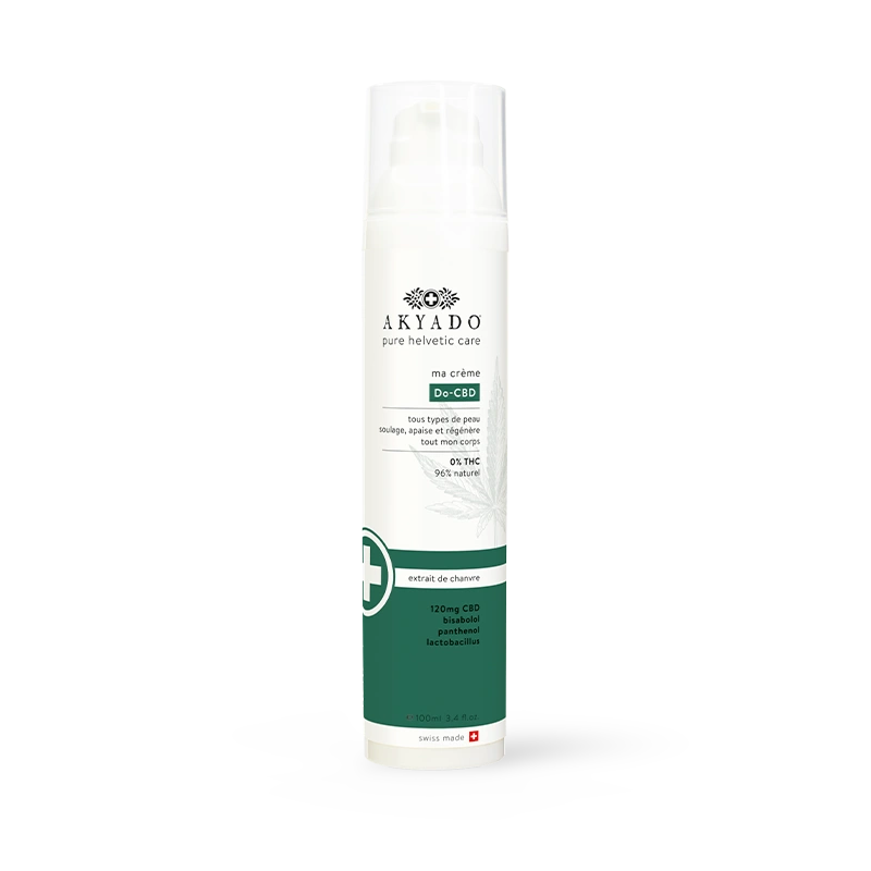 crème corps CBD, extraits de chanvre, hydratante, anti-inflammatoire, régénérante, protection pollution