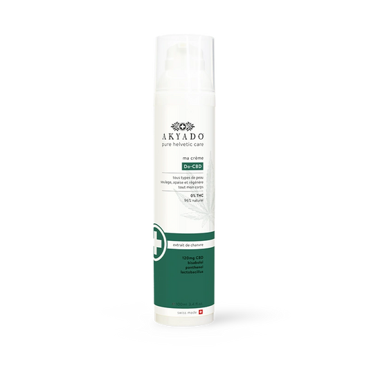 crème corps CBD, extraits de chanvre, hydratante, anti-inflammatoire, régénérante, protection pollution