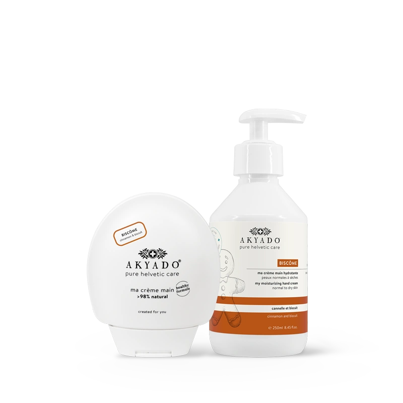 crème mains Biscôme duo pack, pain d’épices, hydratante, apaisante, peaux sèches