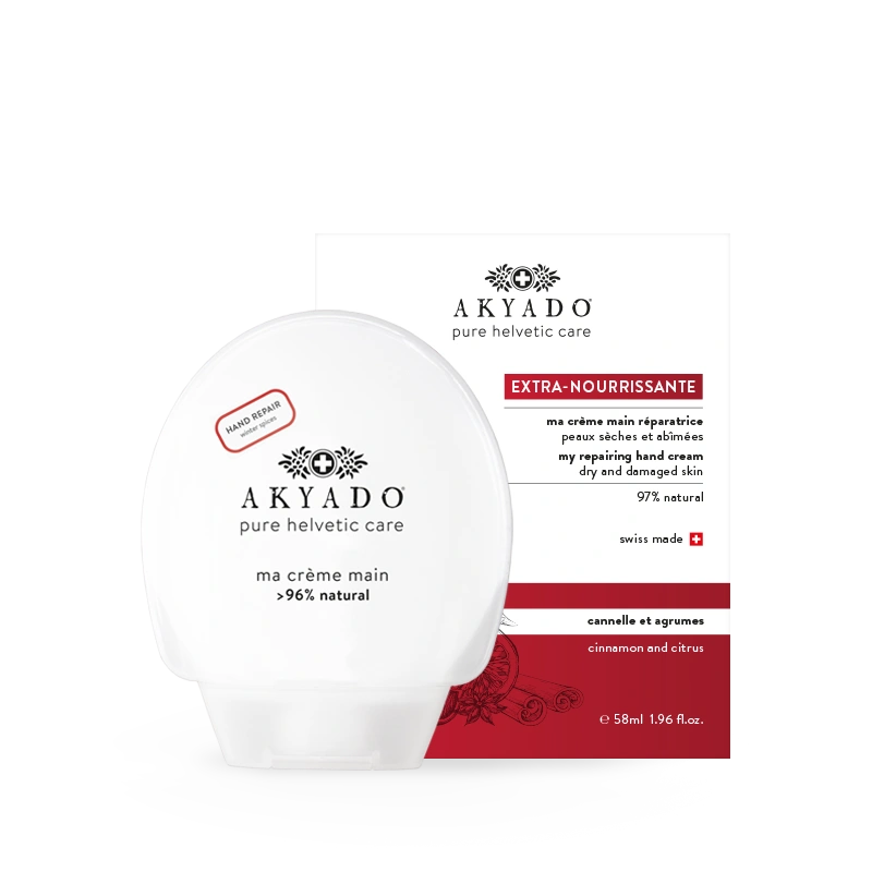 crème mains extra-nourrissante 58ml, hydratation profonde, régénérante, protection hivernale, peaux irritées