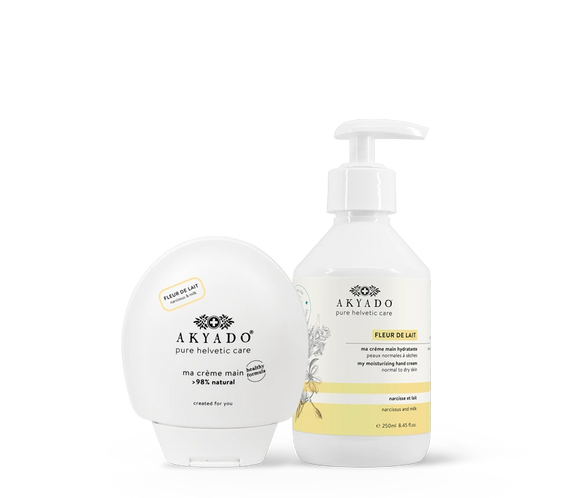 crème mains Fleur de Lait duo pack, parfum sucré, floral, hydratante, mains douces