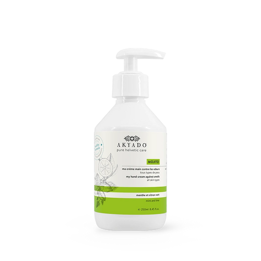 crème mains Mojito 250 ml, citron vert, menthe, hydratante, parfum frais, mains