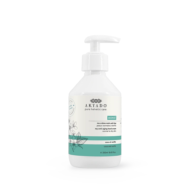 crème mains Monoï 250 ml, vanille de tiaré, hydratante, nourrissante, mains douces