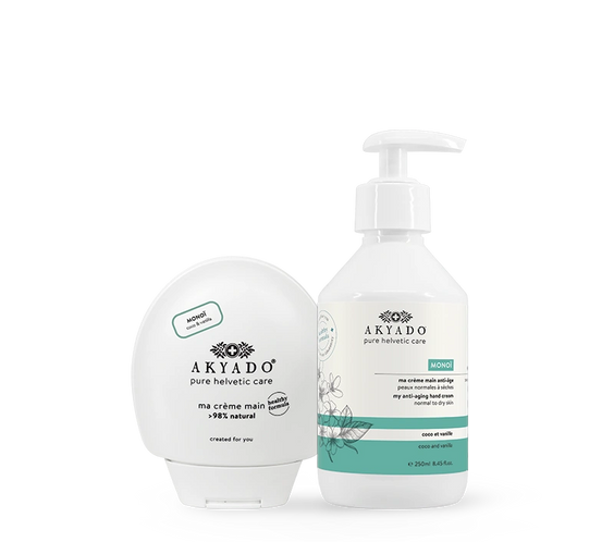 crème mains Monoï duo pack, vanille de tiaré, hydratante, nourrissante, mains douces