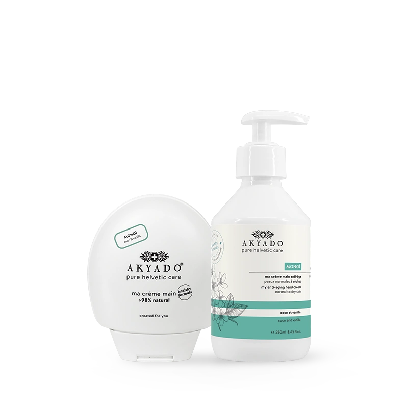 crème mains Monoï duo pack, vanille de tiaré, hydratante, nourrissante, mains douces