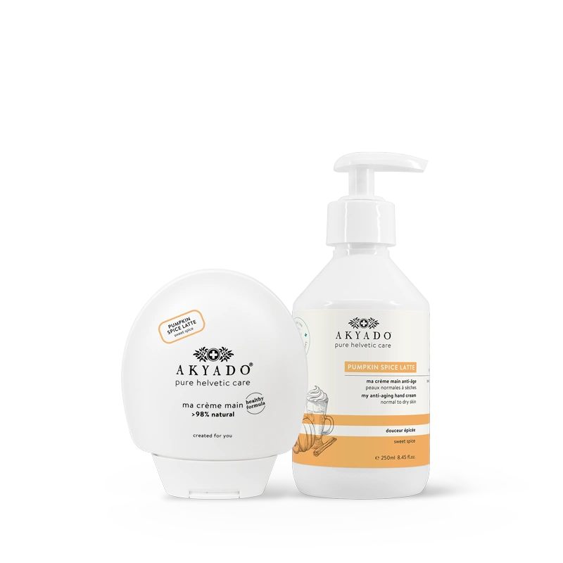 crème mains Pumpkin Spice Latte duo pack, citrouille, cannelle, muscade, hydratante, mains
