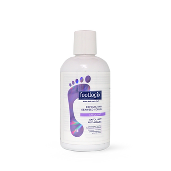 exfoliant Footlogix F15, microalgues biologiques, pierre ponce naturelle, détoxifiant, pieds