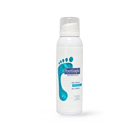 mousse crème Footlogix F1 DD, urée, hydratation, pieds doux, protection