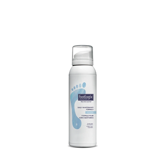 mousse Footlogix F2, soin quotidien, peaux normales à sèches, hydratant, pieds