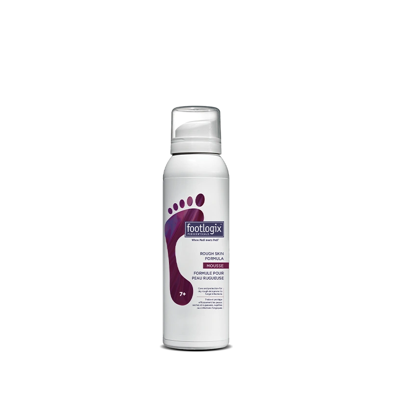 Footlogix F7+ Schaum, raue Haut, feuchtigkeitsspendend, antimykotisch, trockene Füße