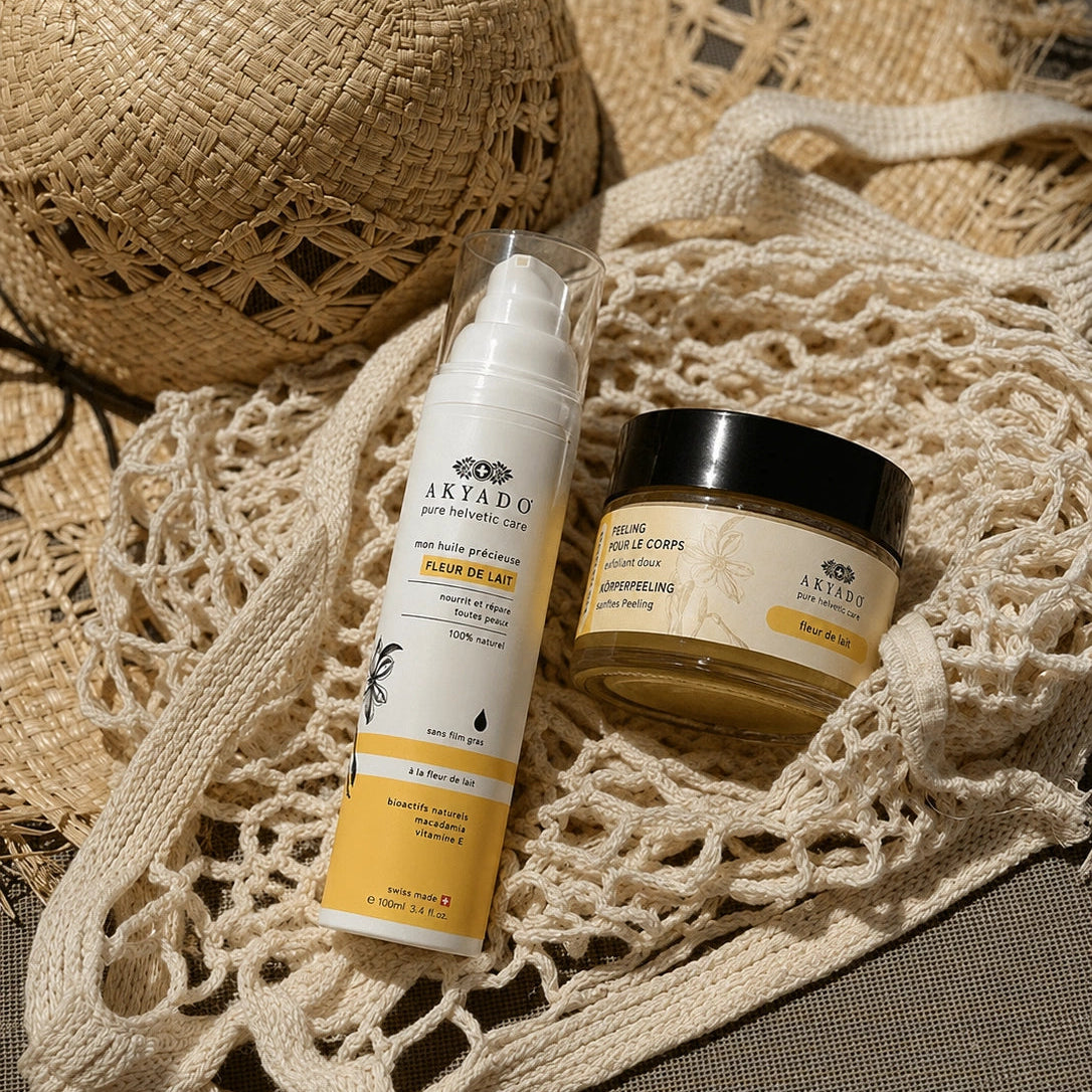Duo corps fleur de lait ( Peeling + Huile)